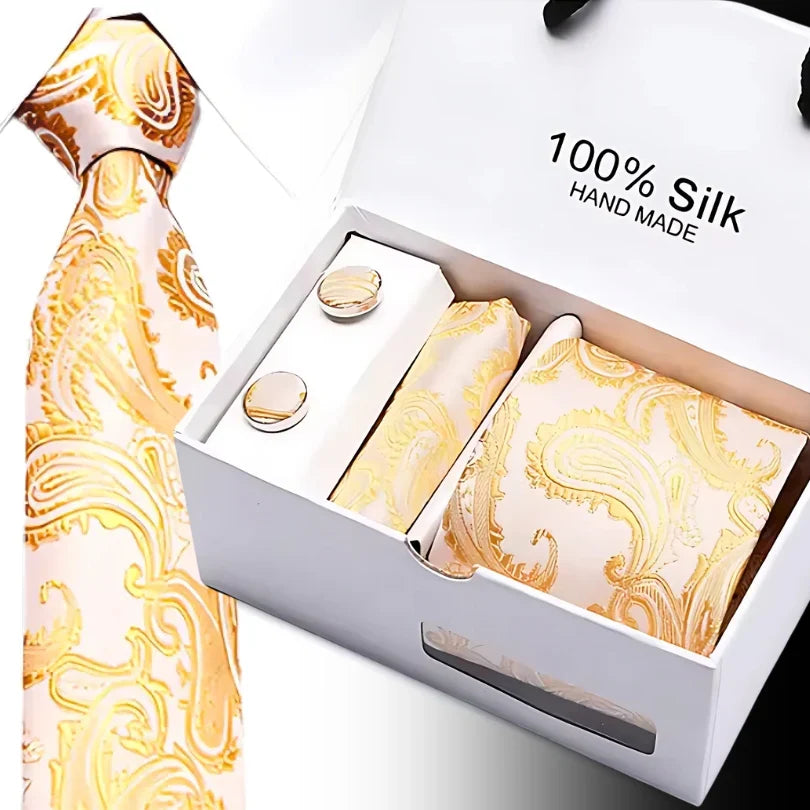 TieBox | Men's Premium Silk Tie Gift Set