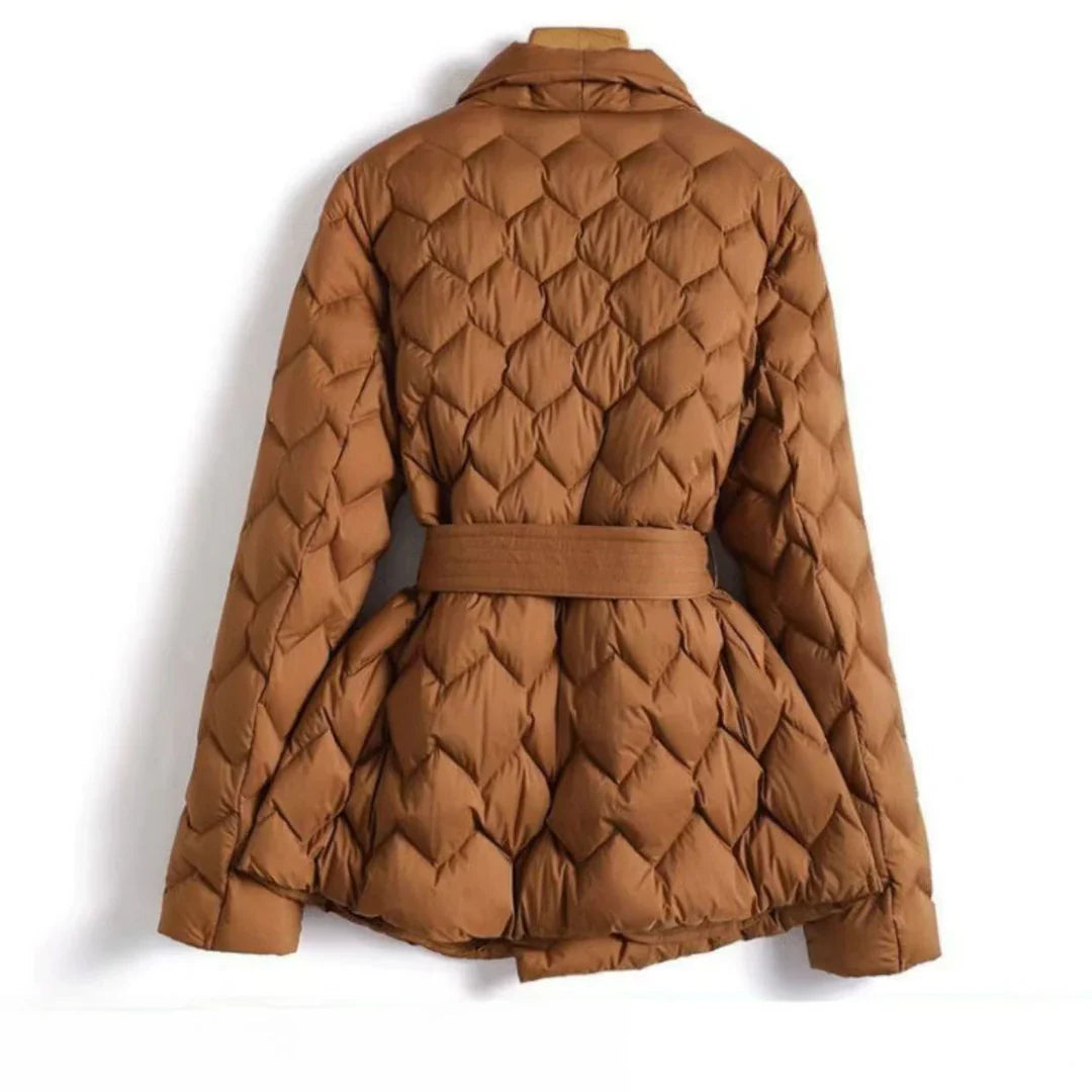 Sienna Quilted Wrap Coat