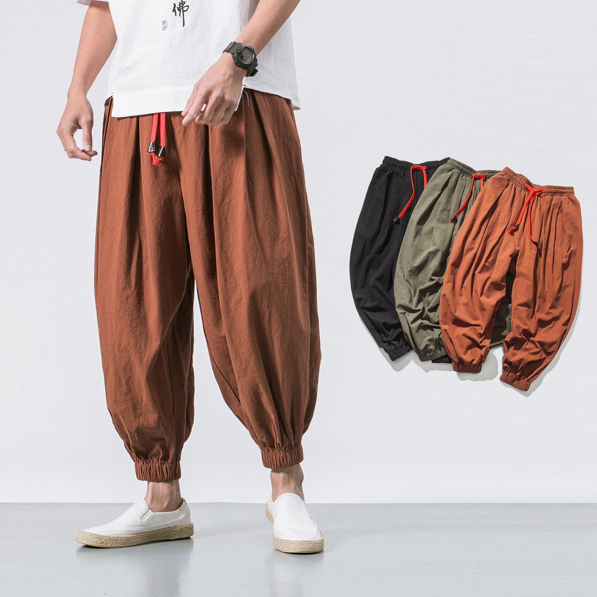 Kaito Oversized Cotton Linen Pants