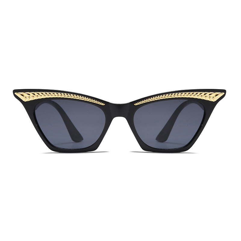 Gilded Wing Cat-eye Sunglasses