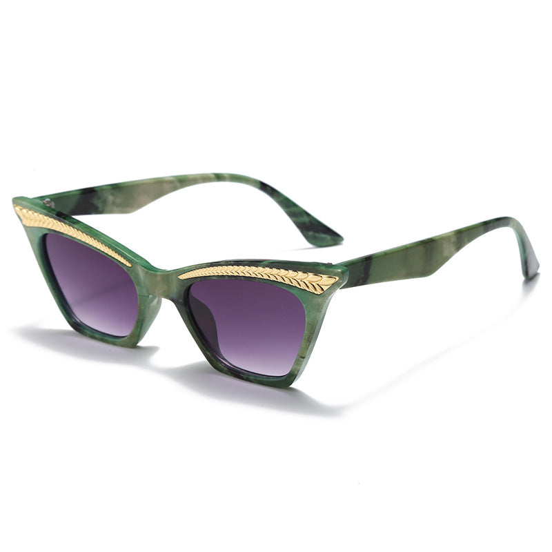 Gilded Wing Cat-eye Sunglasses