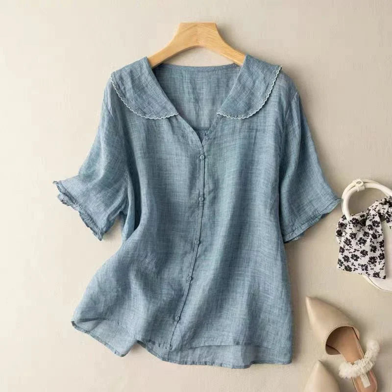 Lena Linen Blouse