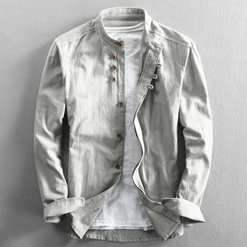 "Haruto" Japan Style Linen Button-Up