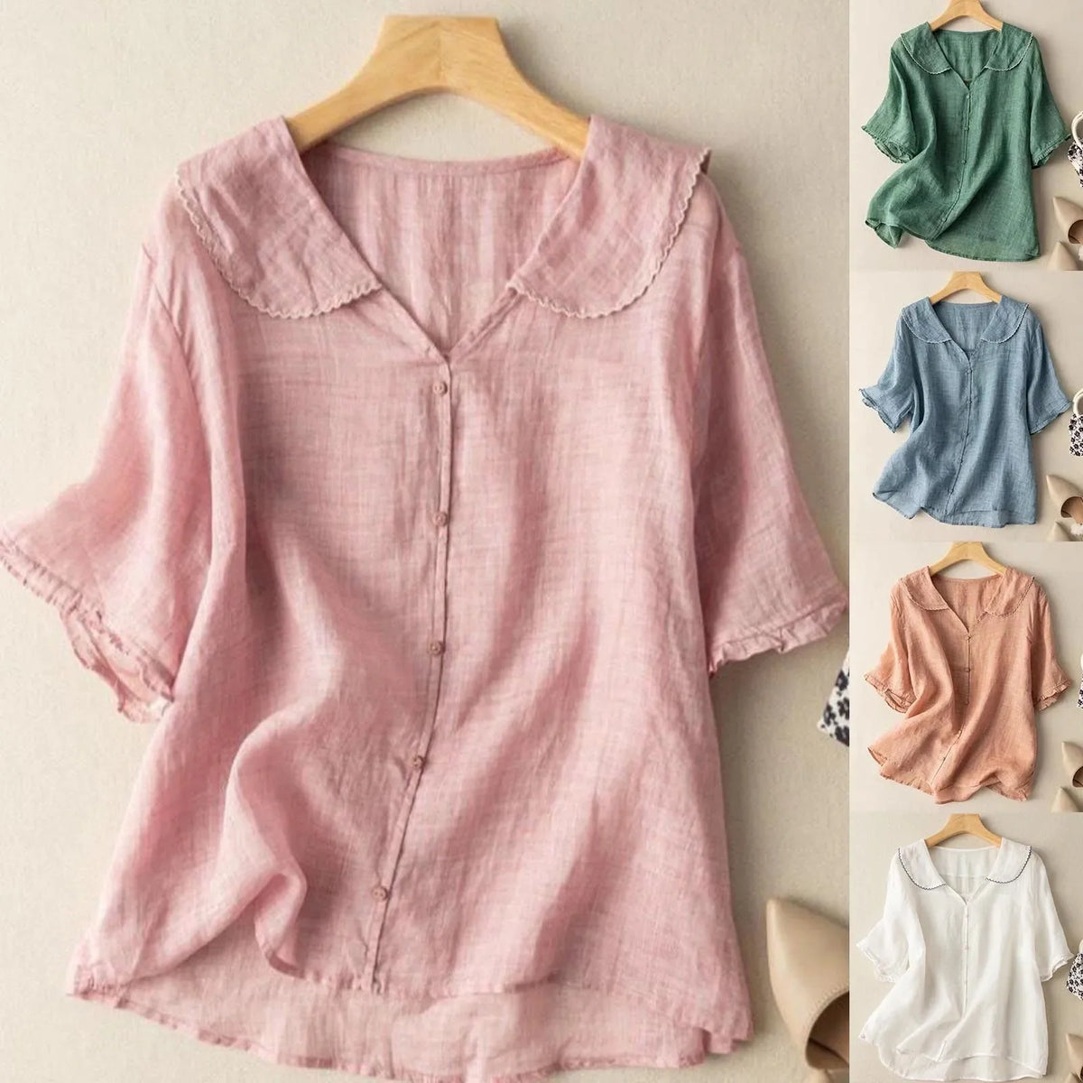 Lena Linen Blouse