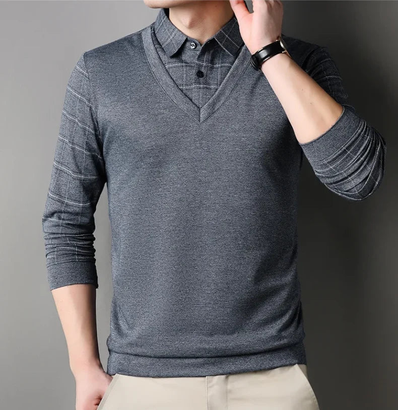 MONTGOMERY REFINED LONG SLEEVE POLO