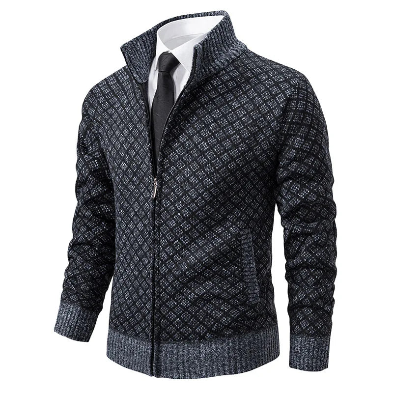 Caden Grid Knit Jacket