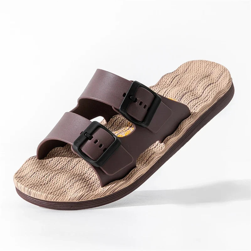 Van Belmont Ortophedic Leather Slippers