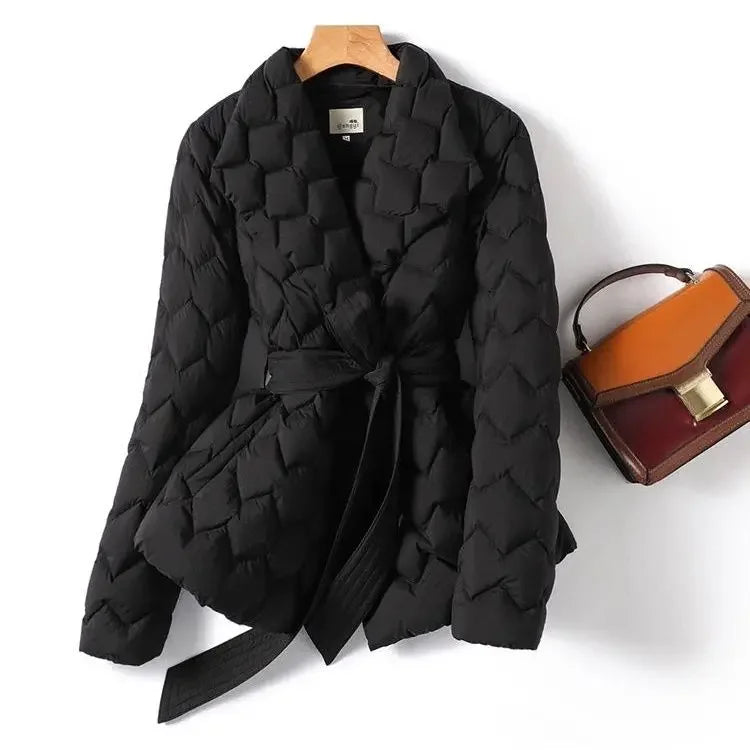 Sienna Quilted Wrap Coat