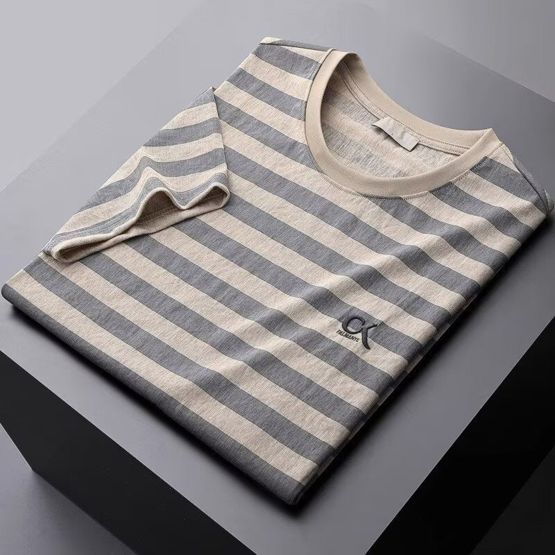 Cole Kendrick Striped Cotton Silk Shirt