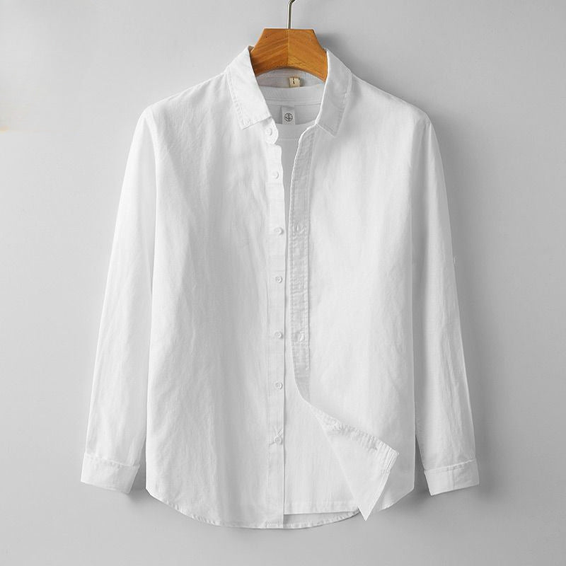 Hensu Button-Up Linen Shirt
