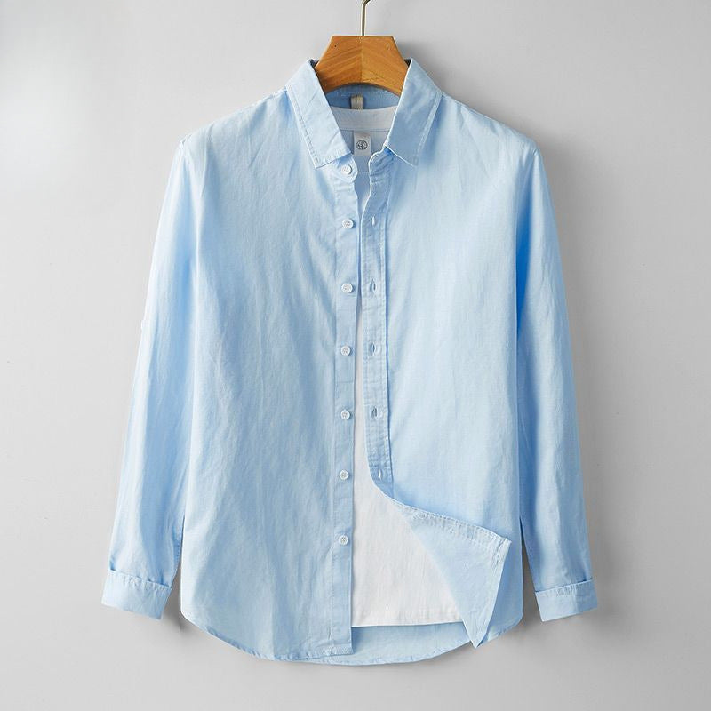 Hensu Button-Up Linen Shirt