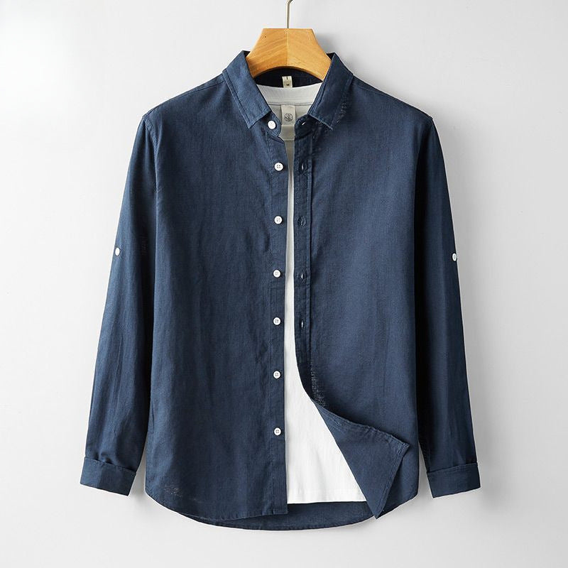 Hensu Button-Up Linen Shirt