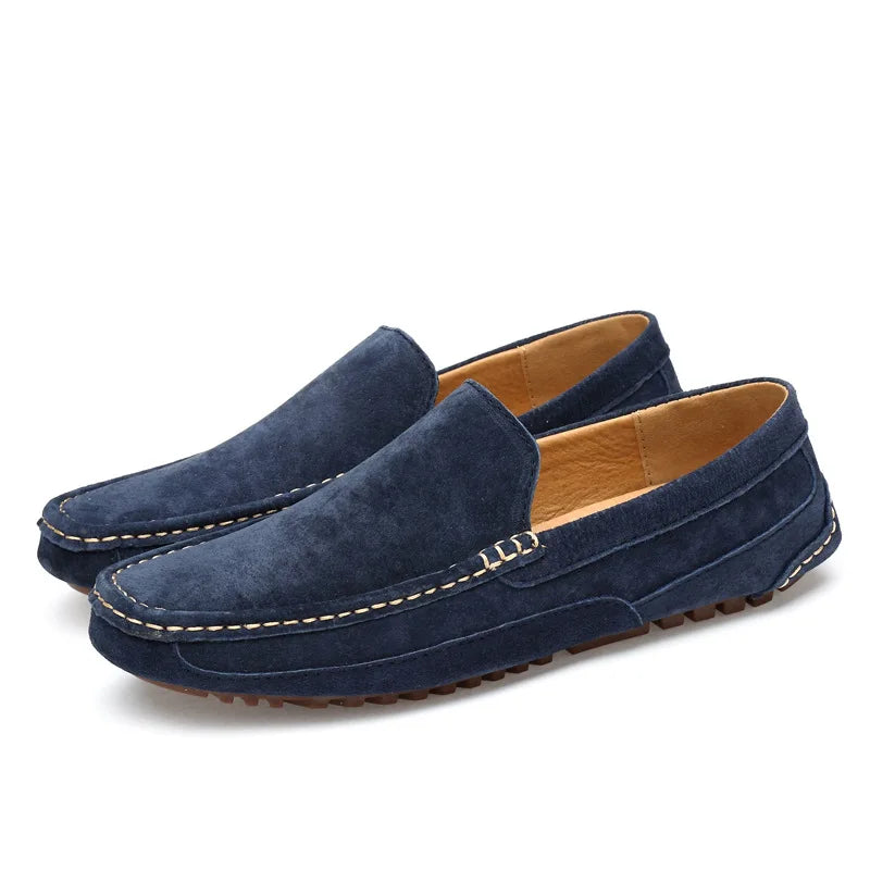 Leandro Italian 100% Genuine Suede Loafers