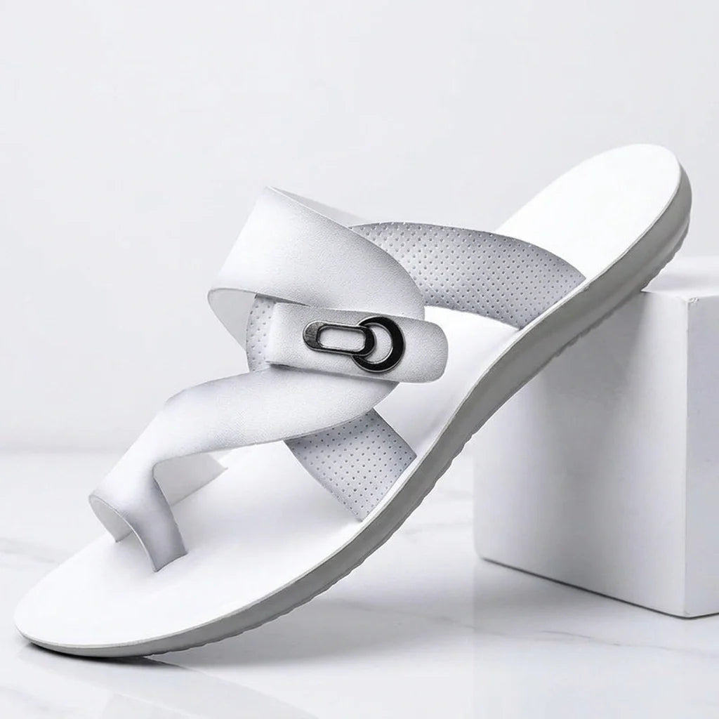 Riviera Crossover Leather Sandals