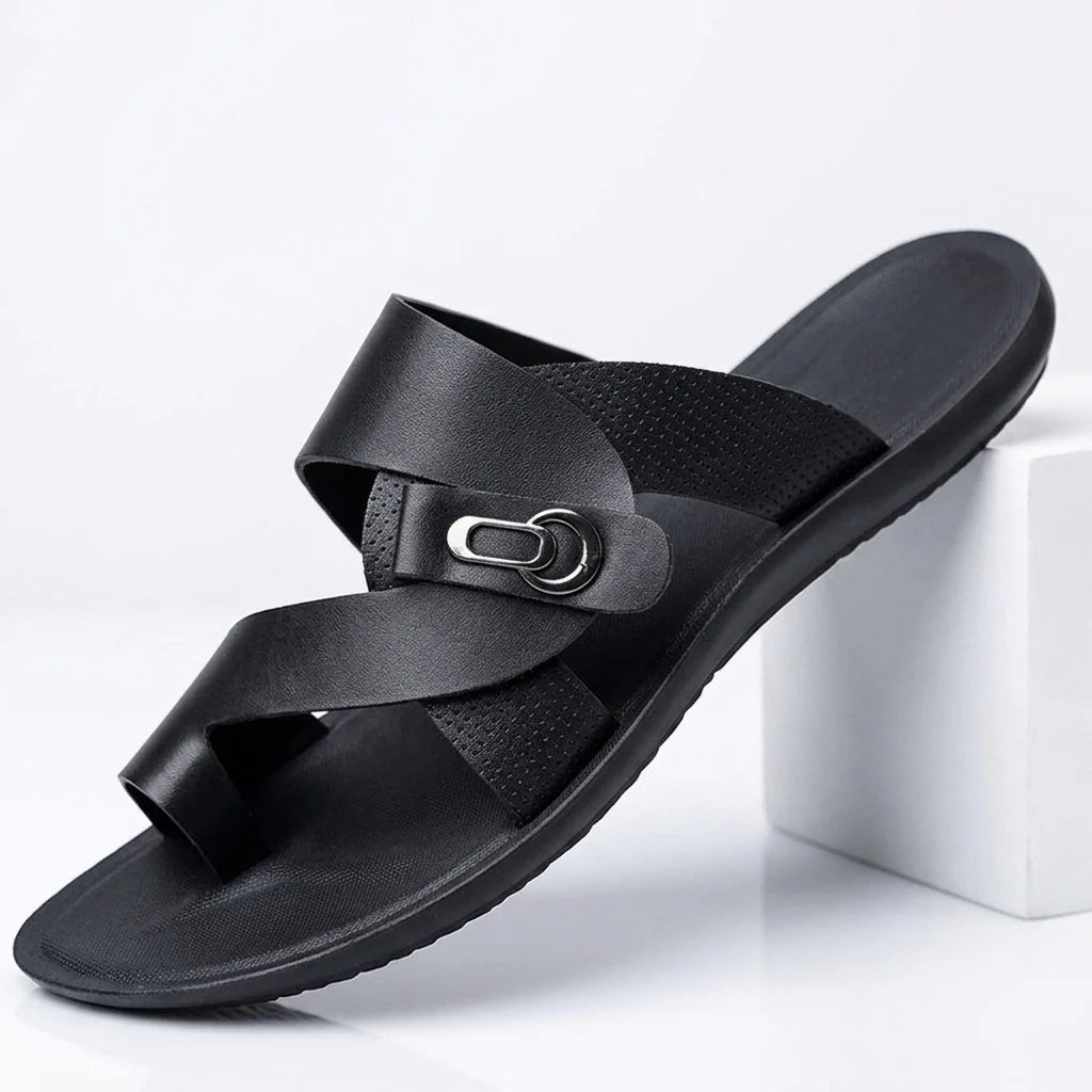 Riviera Crossover Leather Sandals