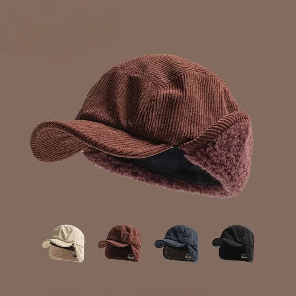 Alpine Corduroy Earflap Cap