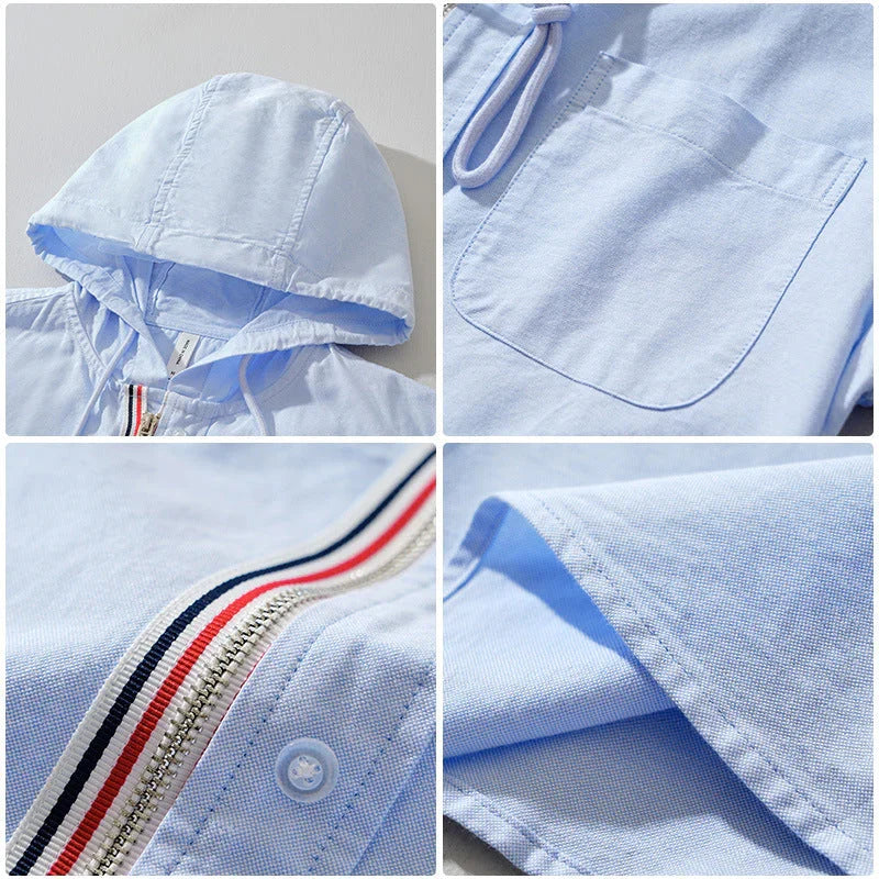 Weston Striped Cotton Hoodie