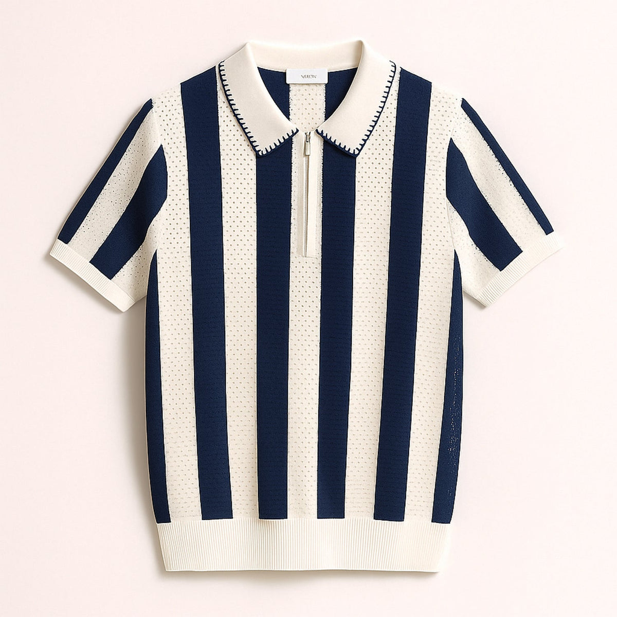 Mason Perforated Knit Polo