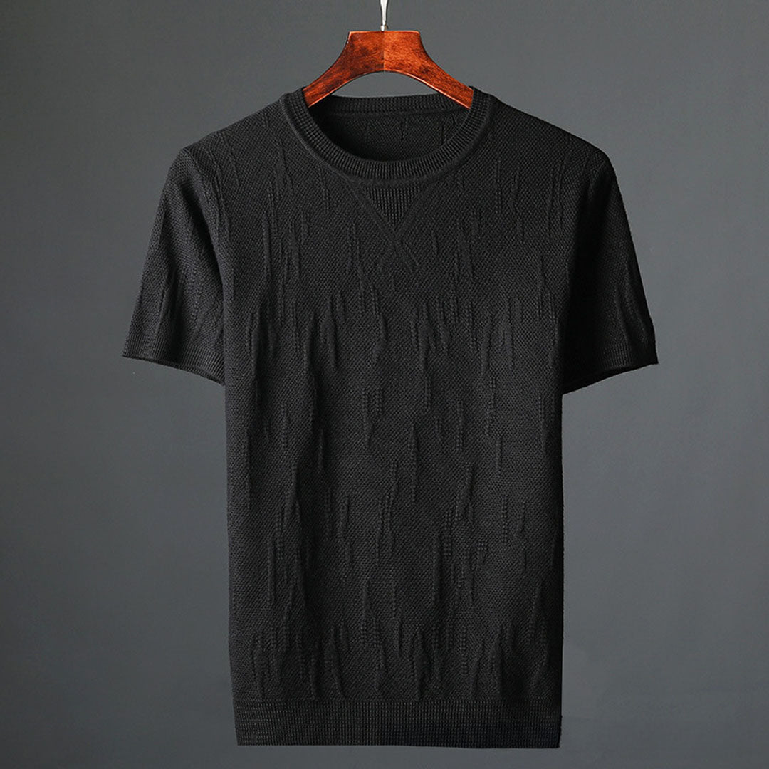 Hensu Textured Cotton T-Shirt