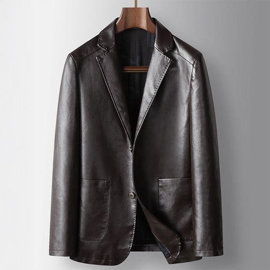 The Executive Leather Blazer