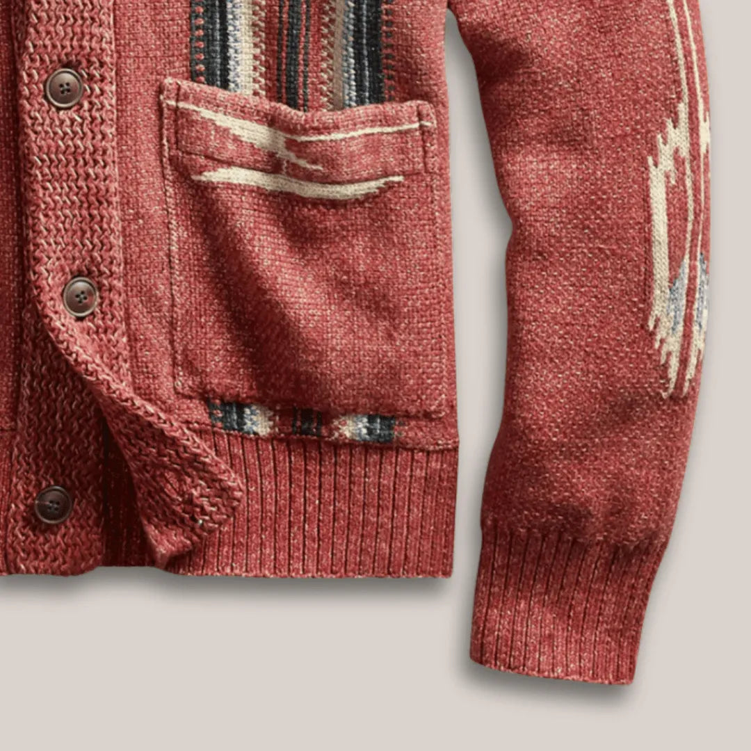 Dalton Weave Wool Cardigan