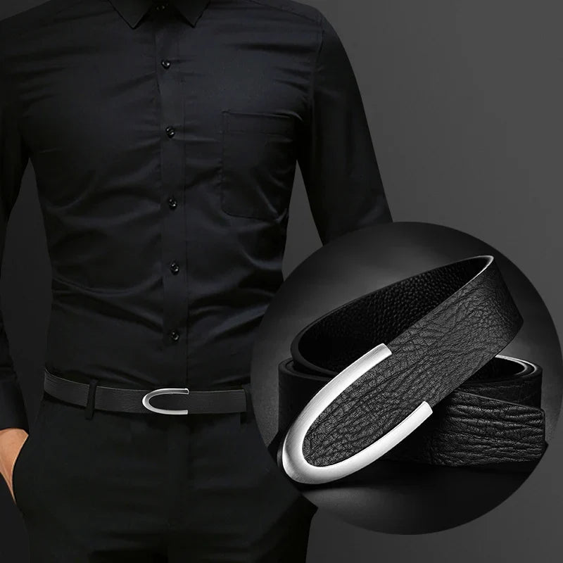 Colton Minimalistic 100% Cowskin Leather Belt