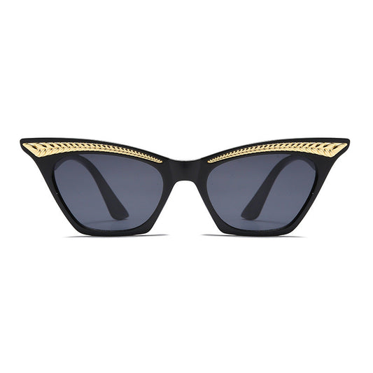Gilded Wing Cat-eye Sunglasses