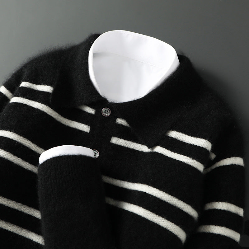 Claire Merino Wool Polo Sweater