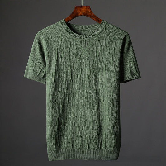 Hensu Textured Cotton T-Shirt