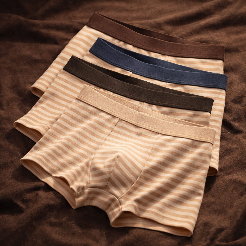 Heritage Stripe Organic Cotton Boxer Briefs