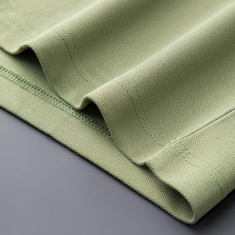 Laurent Cotton Silk Polo Shirt