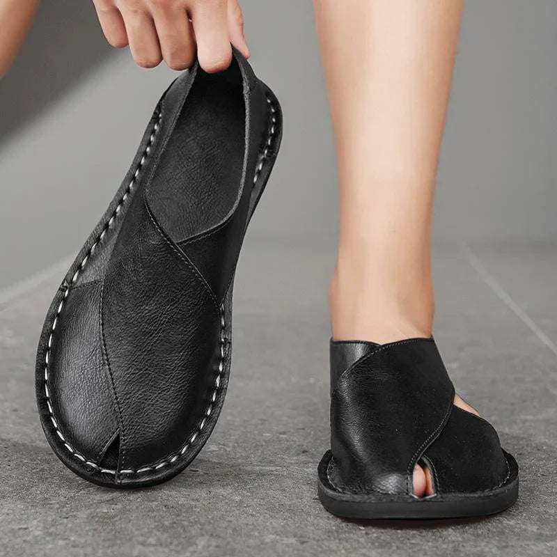Halden Crosscut Leather Sandals