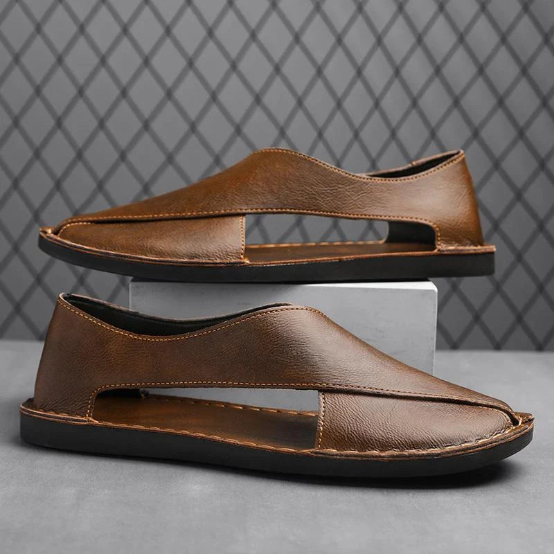 Halden Crosscut Leather Sandals