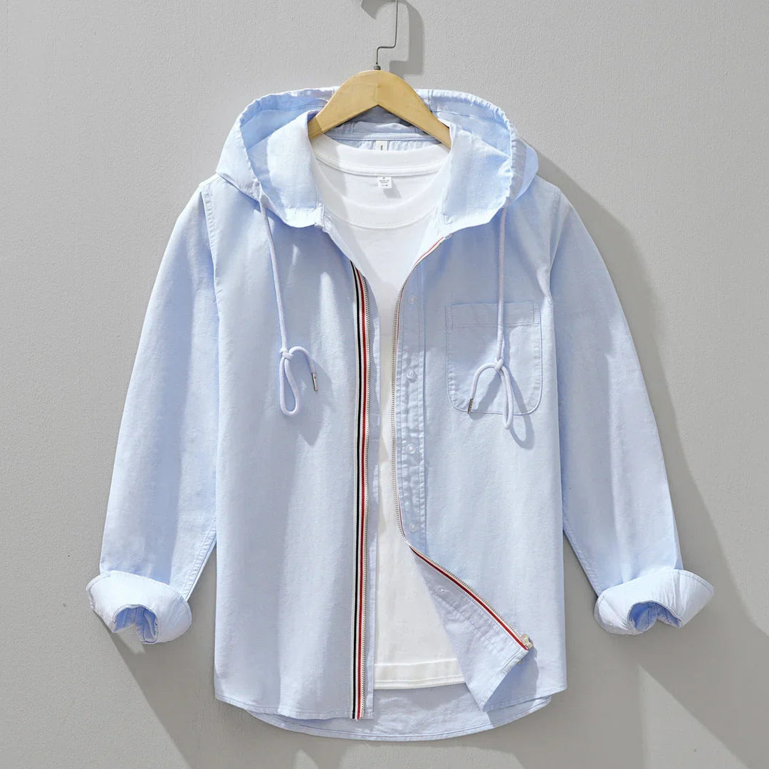 Weston Striped Cotton Hoodie