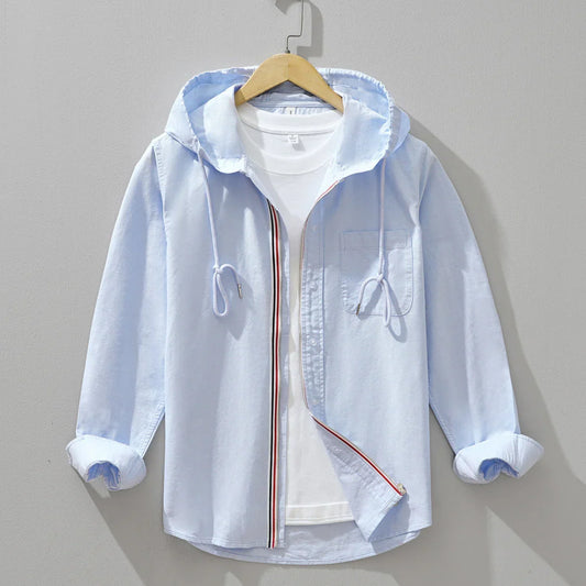 Weston Striped Cotton Hoodie