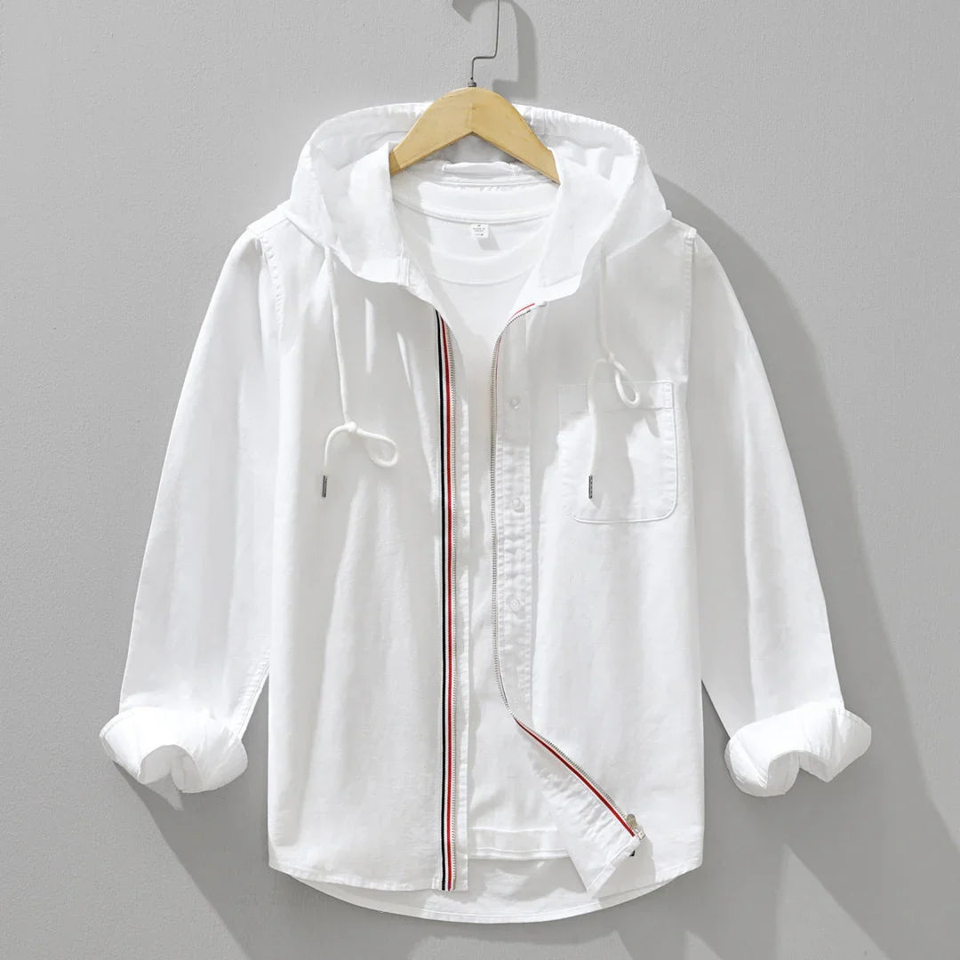 Weston Striped Cotton Hoodie