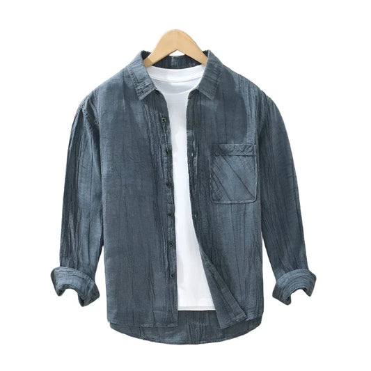 ÉMILIO LUXE Linen Button Up