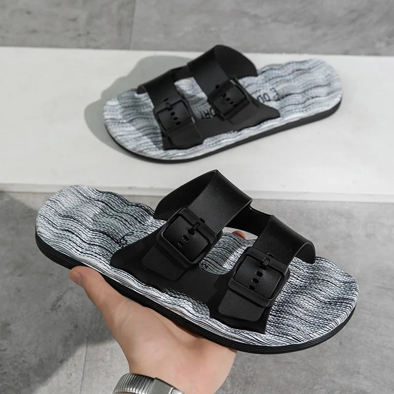 Van Belmont Ortophedic Leather Slippers