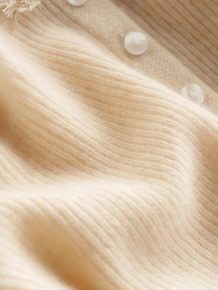 Charlotte Lace Cashmere Cardigan