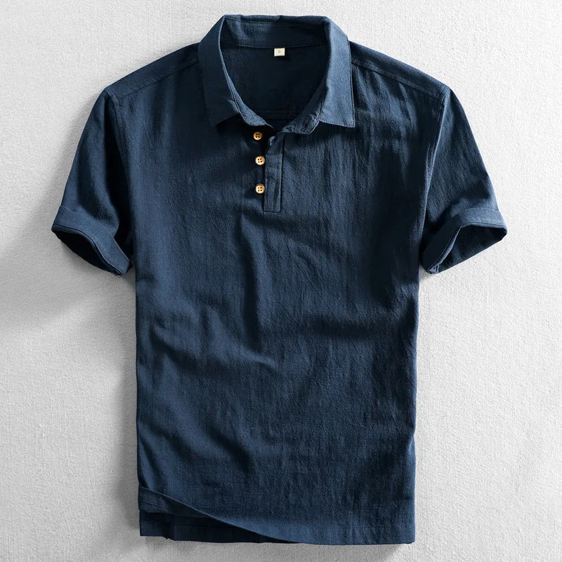 Haru Cotton Linen Polo