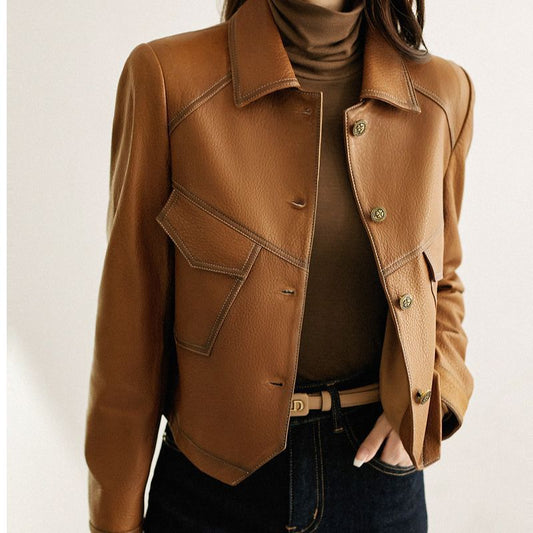 Elan Couture Vintage Leather Jacket