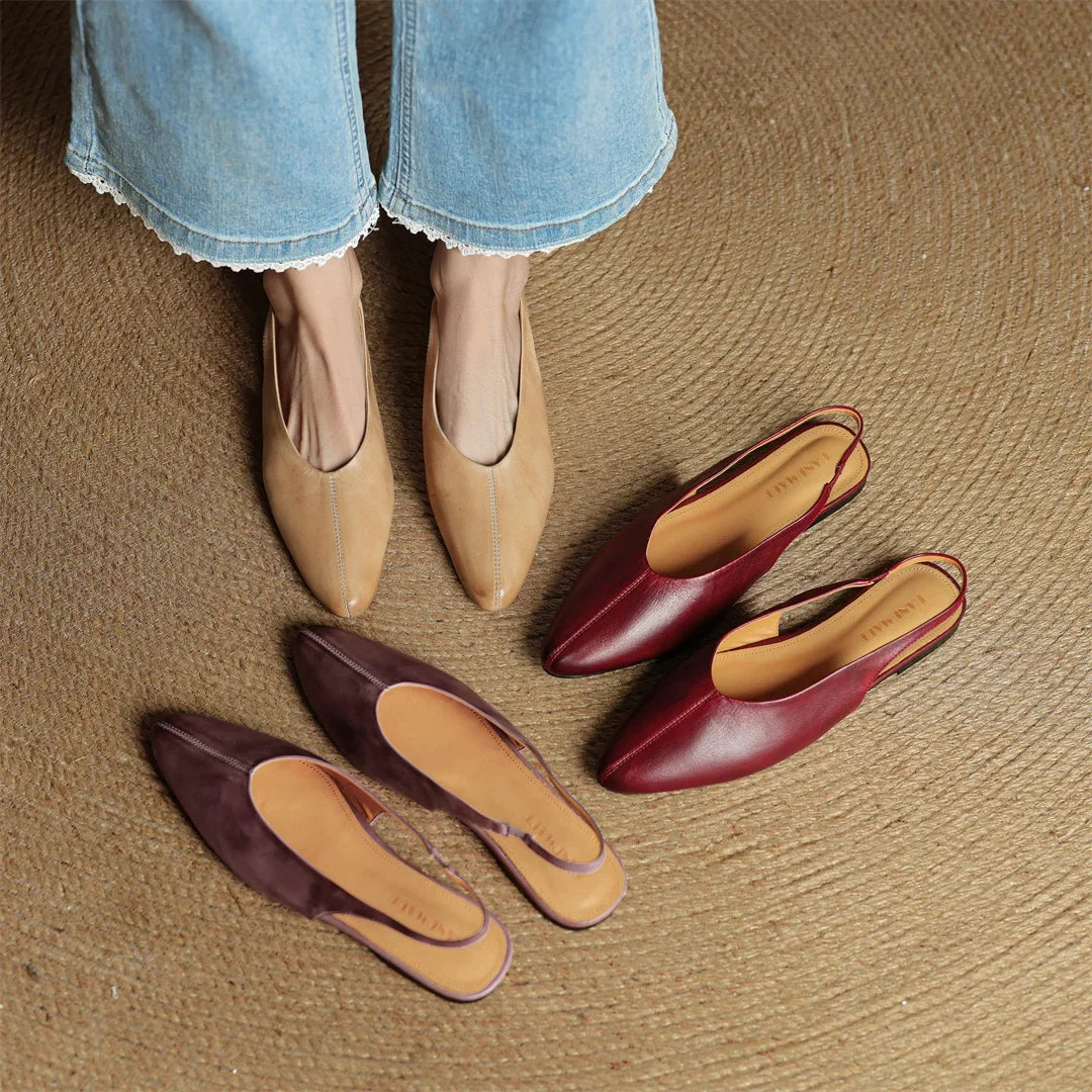 Amelie Genuine Leather Slingback