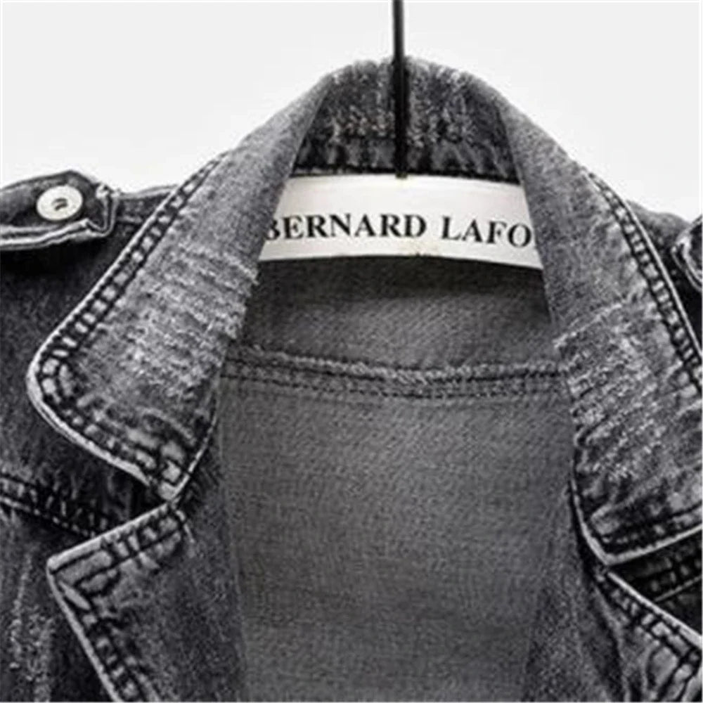 Kara Moto Denim Vest