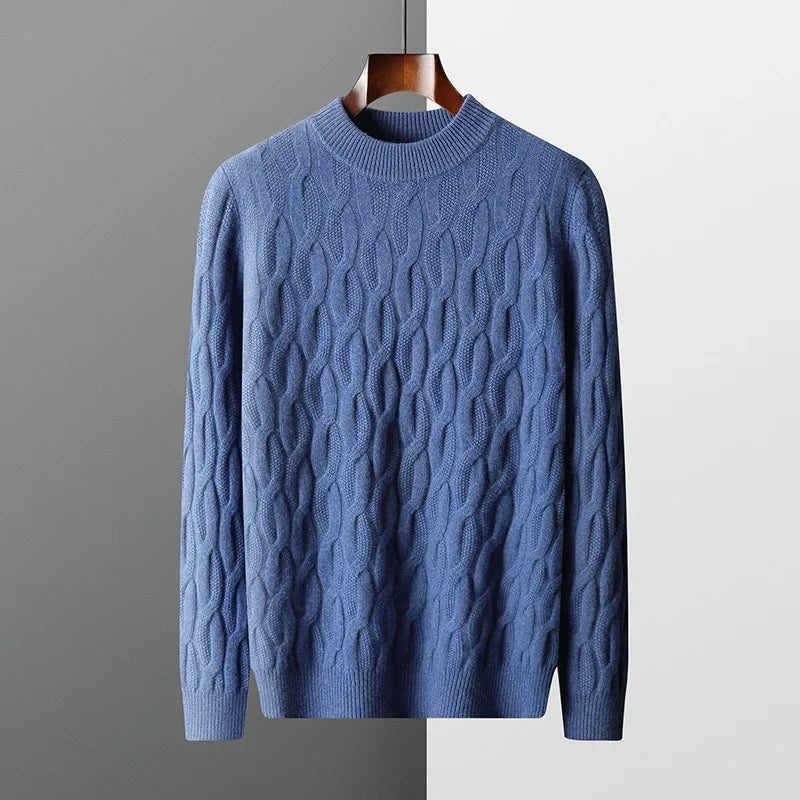 Graham Jacquard Cashmere Sweater
