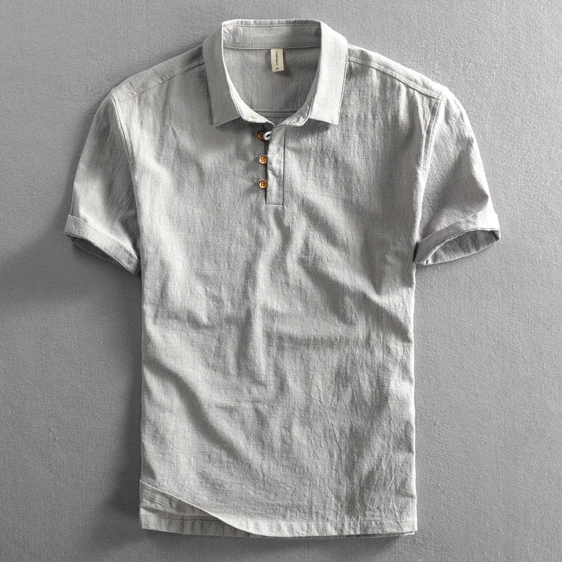 Haru Cotton Linen Polo