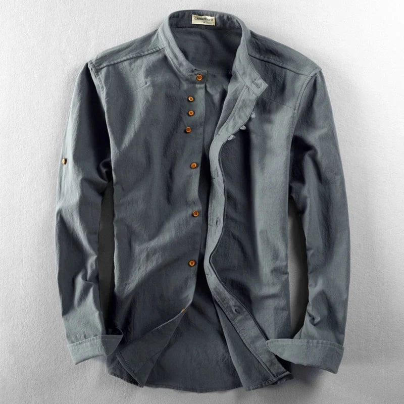 "Haruto" Japan Style Linen Button-Up