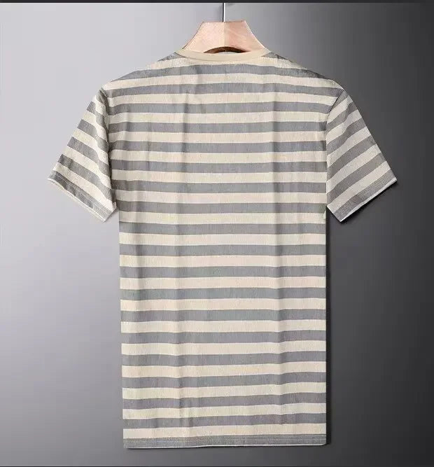 Cole Kendrick Striped Cotton Silk Shirt