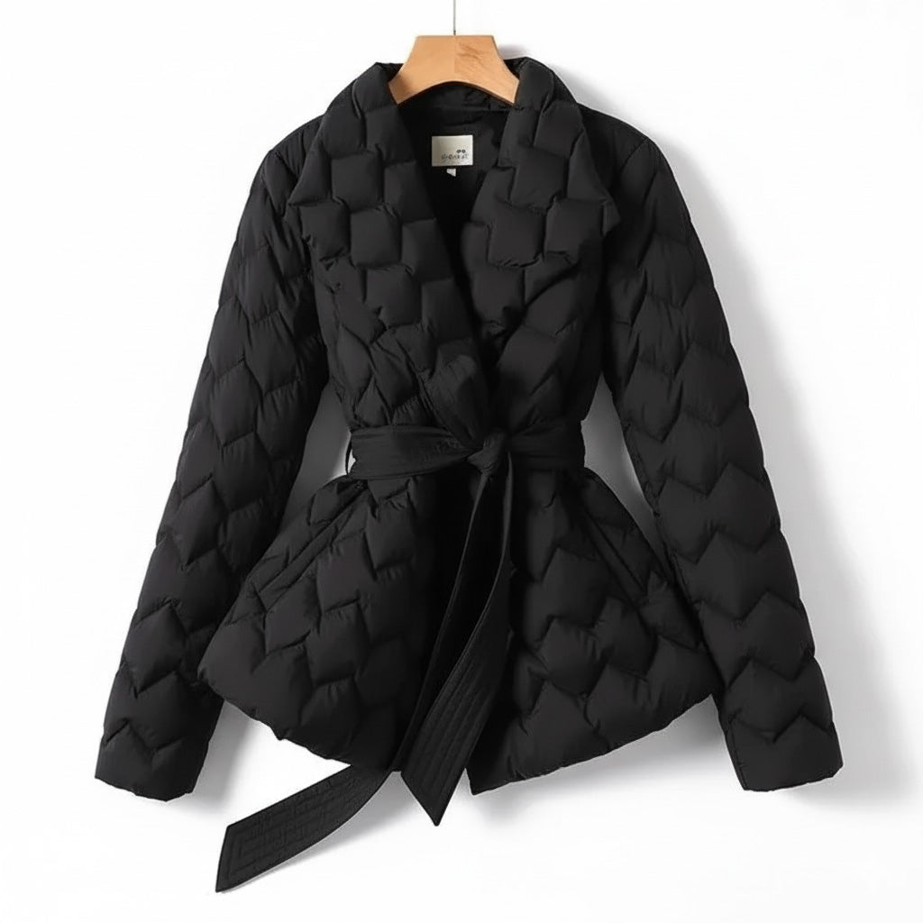 Sienna Quilted Wrap Coat
