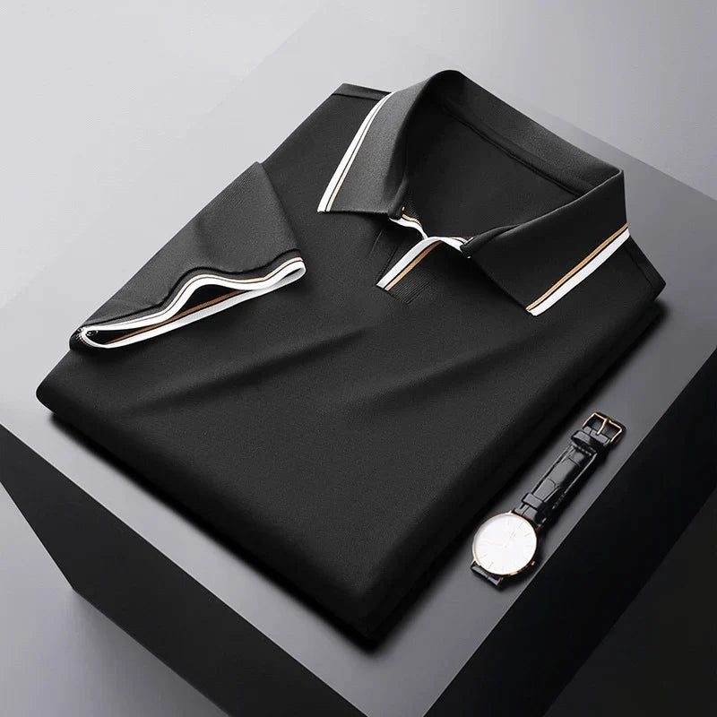 Vincenzo Prestige Silk Polo Shirt