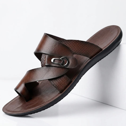 Riviera Crossover Leather Sandals